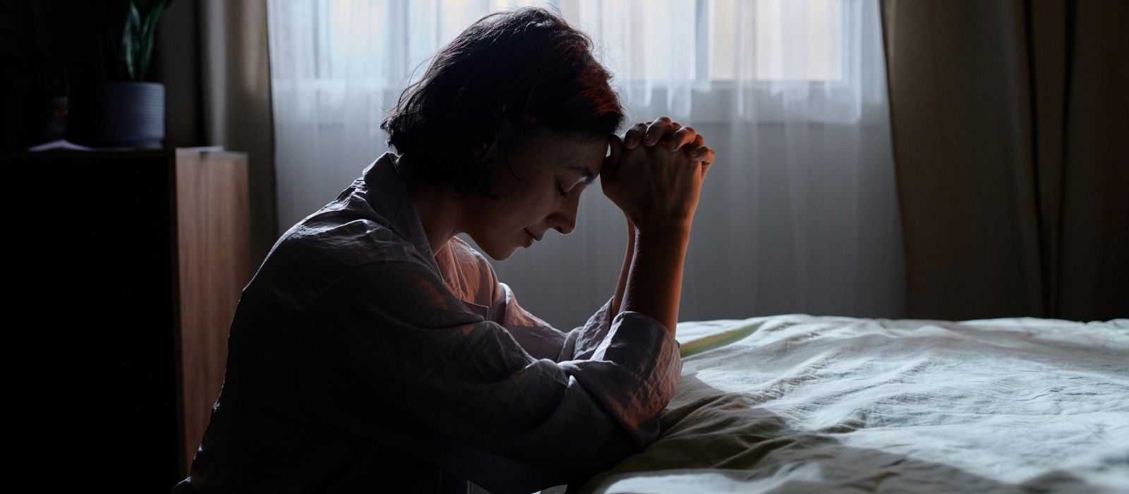 woman morning ritual calm warm natural light