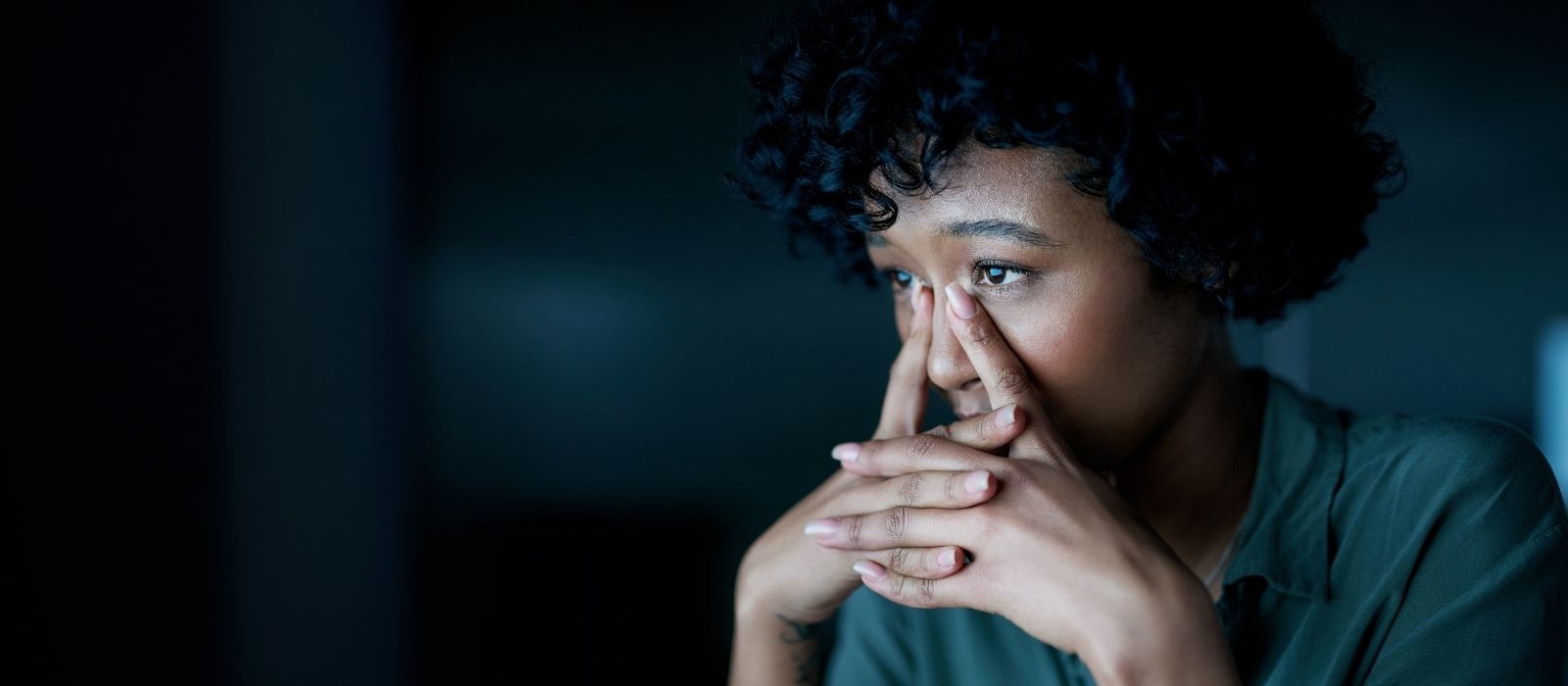 woman confident calm warm interior natural light