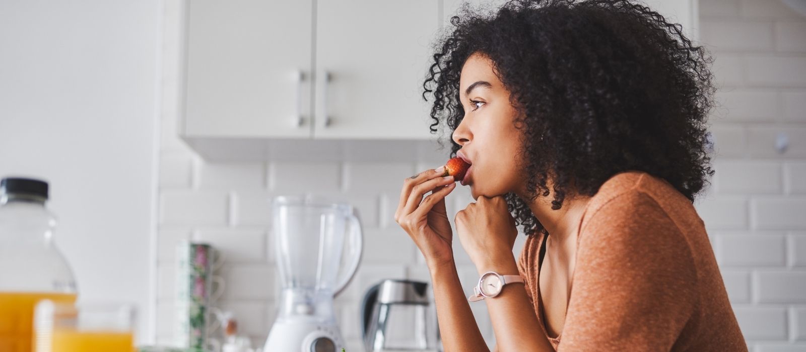 woman on edge alert anxious scanning environment