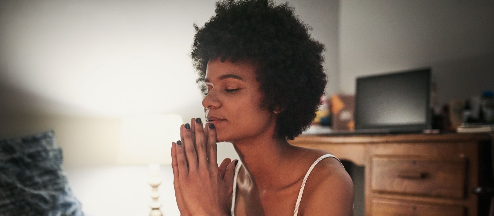 woman trusting herself calm knowing confident